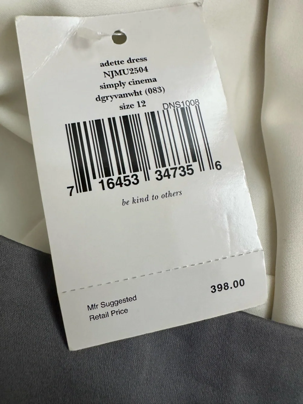 kate spade Gray and White Fit-and-Flare Midi Dress